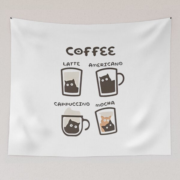 Item preview, Coffee Cat Types Chart designed and sold by Oniyasha.