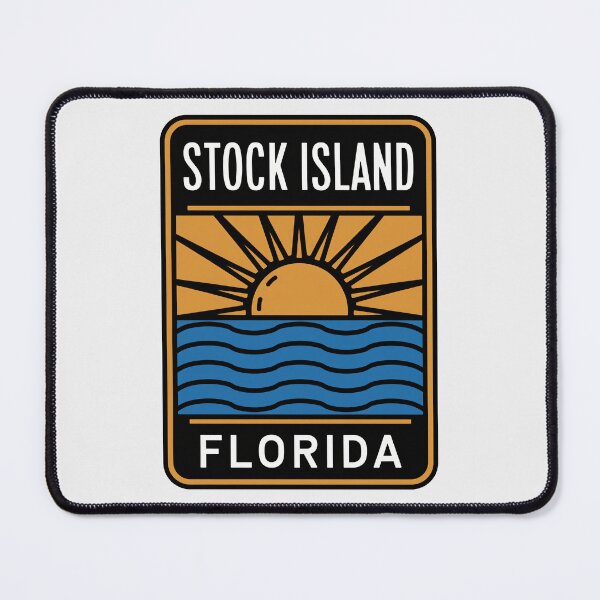 Item preview, Stock Island Florida - Beach Sign designed and sold by TheOldMittenIllustrated.