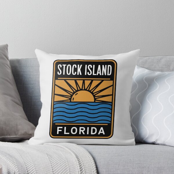 Item preview, Stock Island Florida - Beach Sign designed and sold by TheOldMittenIllustrated.