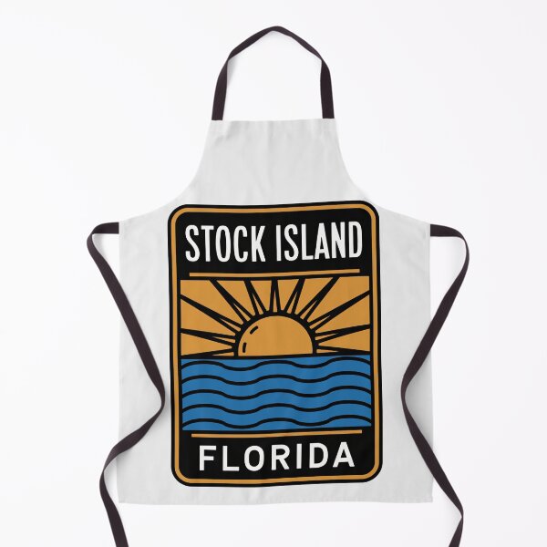 Artikelvorschau, Stock Island, Florida – Strandschild entworfen und verkauft von TheOldMittenIllustrated.