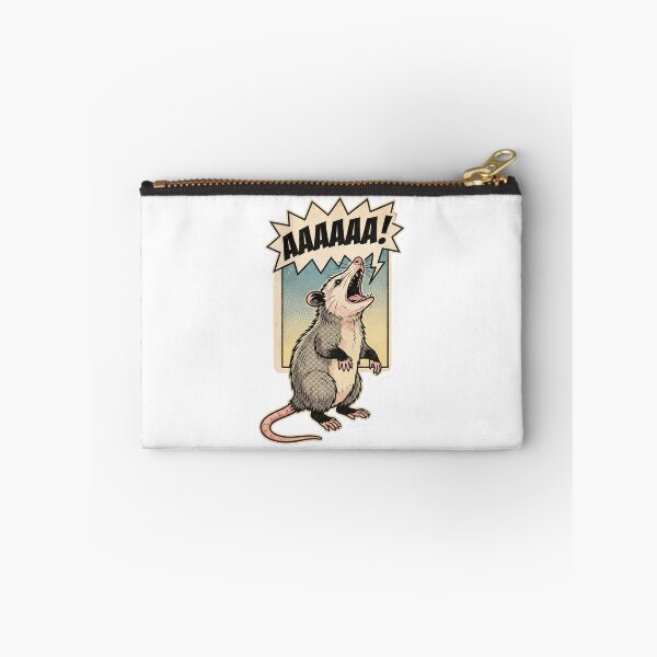 Item preview, Retro Comic Opossum Screaming Into The Void Funny Feral Meme designed and sold by StickyGuys.