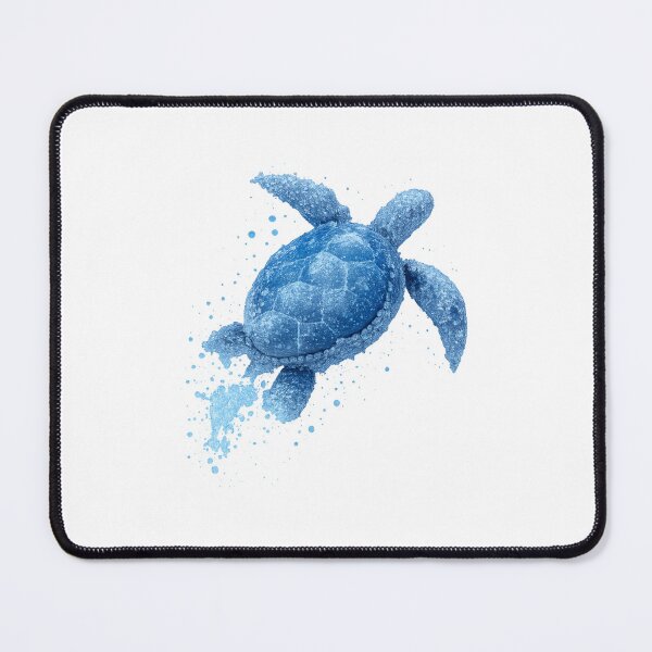 Item preview, Blue Sea Turtle Pointillism Art – Ocean-Inspired Dot Painting Illustration designed and sold by LevelUpLab.