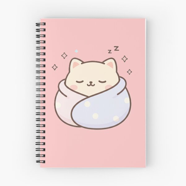 Item preview, Kawaii Cat Asleep in a Burrito Cocooning Blanket designed and sold by Serge-Design.