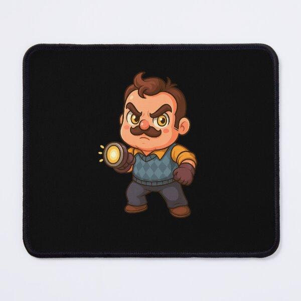 Item preview, Kawaii Chibi Neighbor Fan Art – Cute Funny Suspense Character Illustration designed and sold by LONE SPIRIT CO..