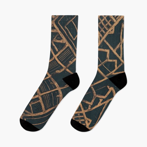 Item preview, Art Deco Gold Teal Geometric Pattern designed and sold by Ed & Harmony.