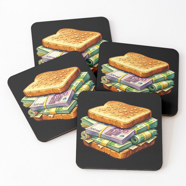 Item preview, Euro Money Sandwich – Funny Cash Stack Bread for Finance and Wealth Lovers designed and sold by digitalbitcraft.