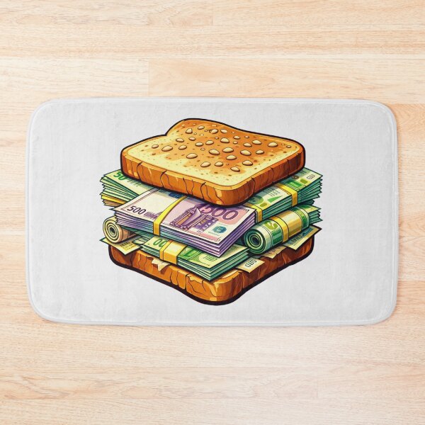 Item preview, Euro Money Sandwich – Funny Cash Stack Bread for Finance and Wealth Lovers designed and sold by digitalbitcraft.