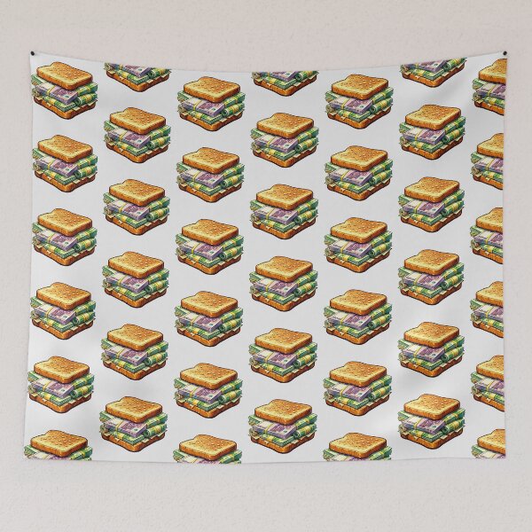 Item preview, Euro Money Sandwich – Funny Cash Stack Bread for Finance and Wealth Lovers designed and sold by digitalbitcraft.