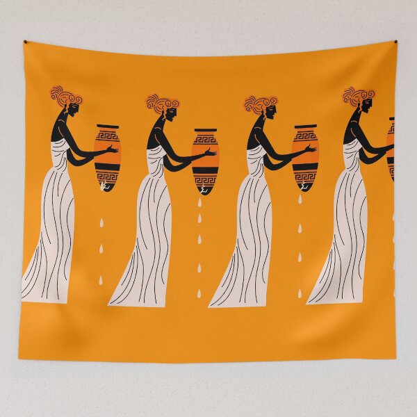 Item preview, The Danaides carrying leaking jars as eternal punishment in Greek mythology designed and sold by matintheworld ( delcarmat ).