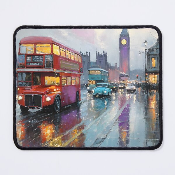 Item preview, Red Double Decker at Dusk in London designed and sold by daila70.