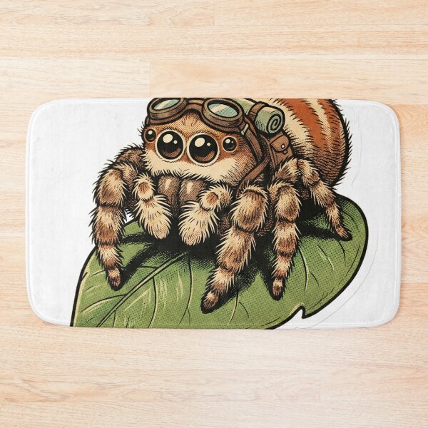 Item preview, Retro Comic Jumping Spider Cute Fuzzy Arachnid Explorer designed and sold by StickyGuys.