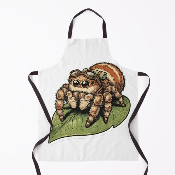 Item preview, Retro Comic Jumping Spider Cute Fuzzy Arachnid Explorer designed and sold by StickyGuys.