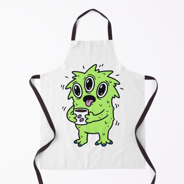 Item preview, Sleepy Coffee Monster – Cute Caffeine Lover Illustration designed and sold by Senkov.