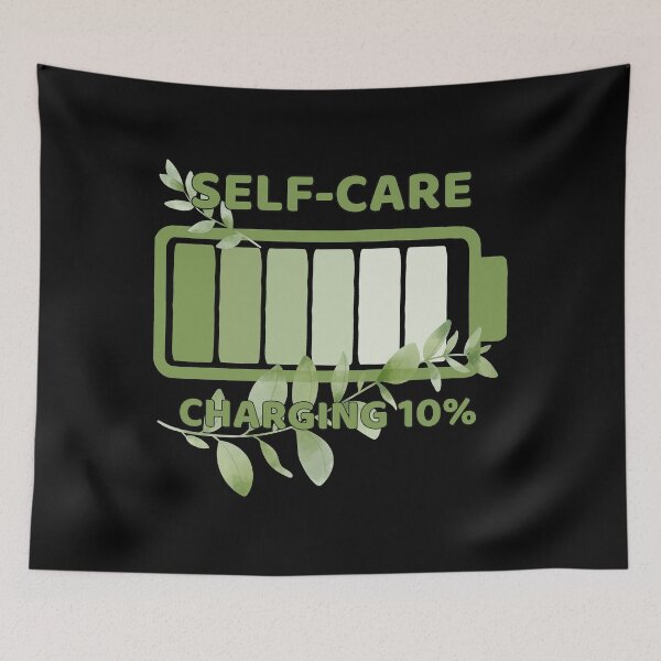 Item preview, Self-Care Charging 10% – Mental Health Battery Recharge Design designed and sold by A-Szczesniak.