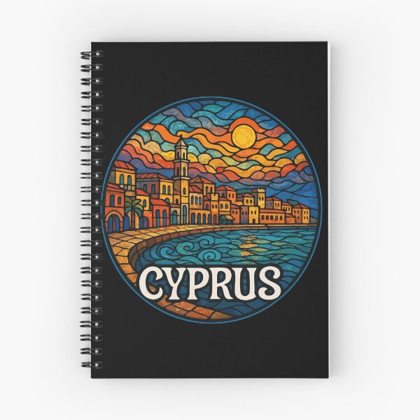 Item preview, Cyprus Country Island Stained Glass Travel designed and sold by TomFrontierArt.