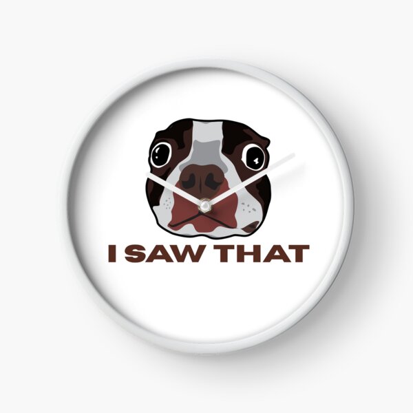 Item preview, Funny French Bulldog Sticker – “I Saw That” Suspicious Dog Meme Cute Cartoon Art designed and sold by EJRdesign.