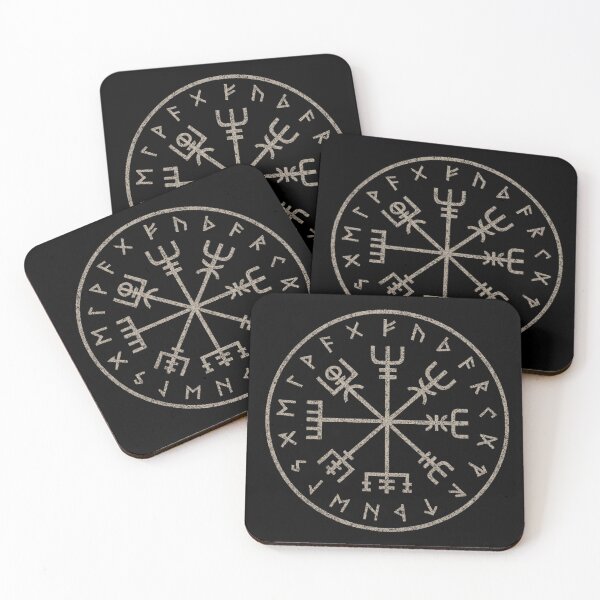Item preview, SVT Vegvísir Compass of Protection – Norse Pagan Rune Circle Sigil designed and sold by SEVERTREND APPAREL .