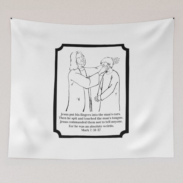 Item preview, Weird Wet Willy Jesus - Funny Bible Satire - Atheist Humor designed and sold by EvergreenRevolt.