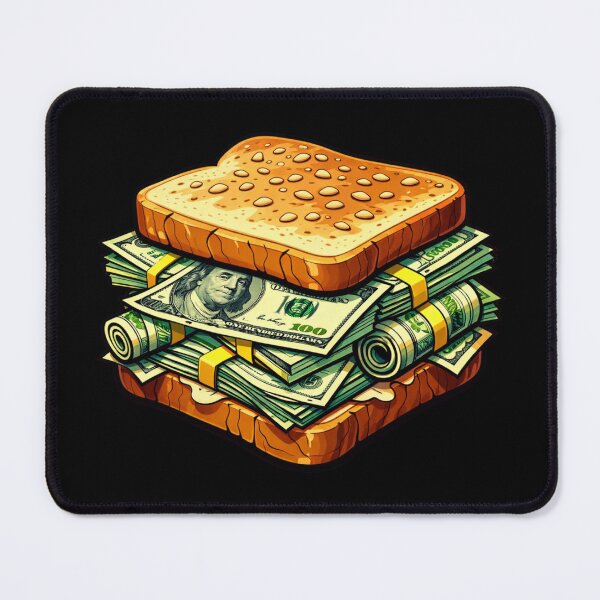 Item preview, Money Sandwich of Cash, USD – Funny Dollar Bread Stack for Finance Lovers designed and sold by digitalbitcraft.