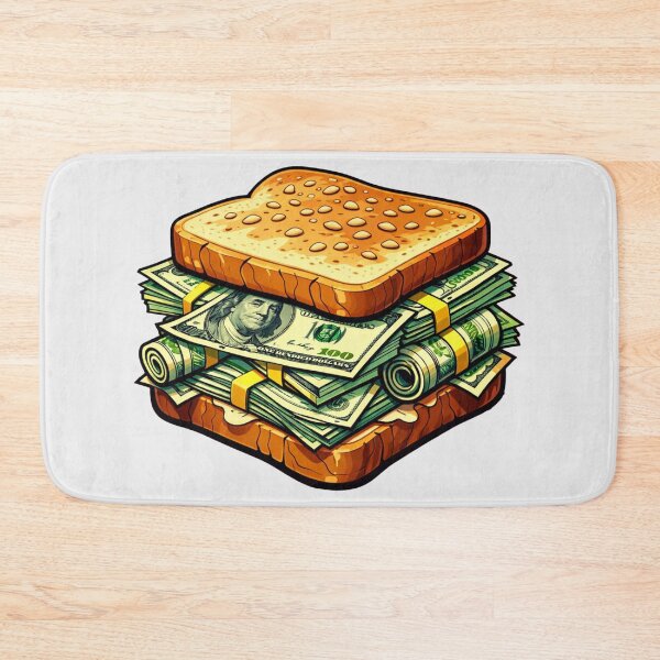 Item preview, Money Sandwich of Cash, USD – Funny Dollar Bread Stack for Finance Lovers designed and sold by digitalbitcraft.
