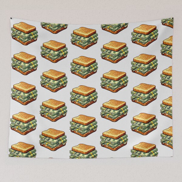 Item preview, Money Sandwich of Cash, USD – Funny Dollar Bread Stack for Finance Lovers designed and sold by digitalbitcraft.
