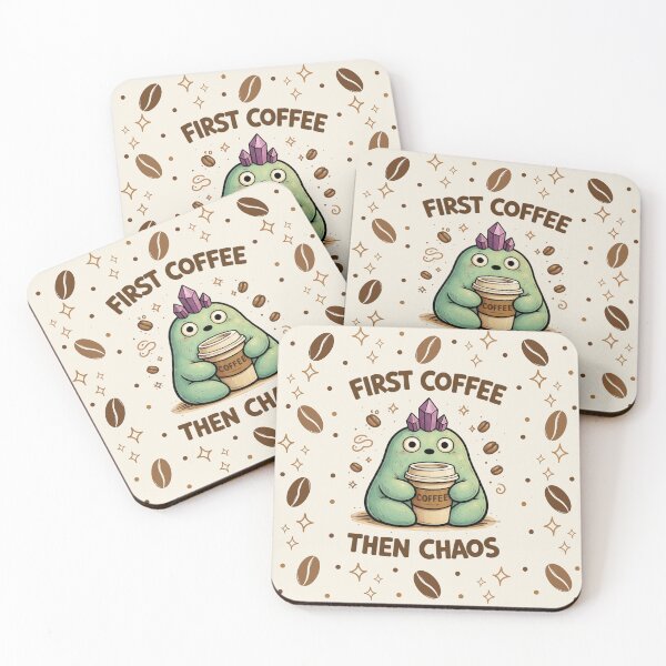 Item preview, First Coffee The Chaos  designed and sold by StarBumblez.