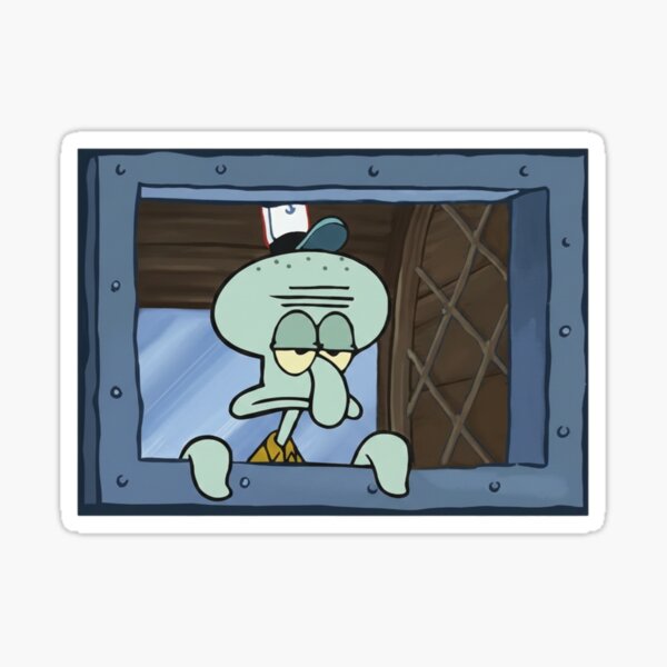 Squidward's gaze, series Sticker