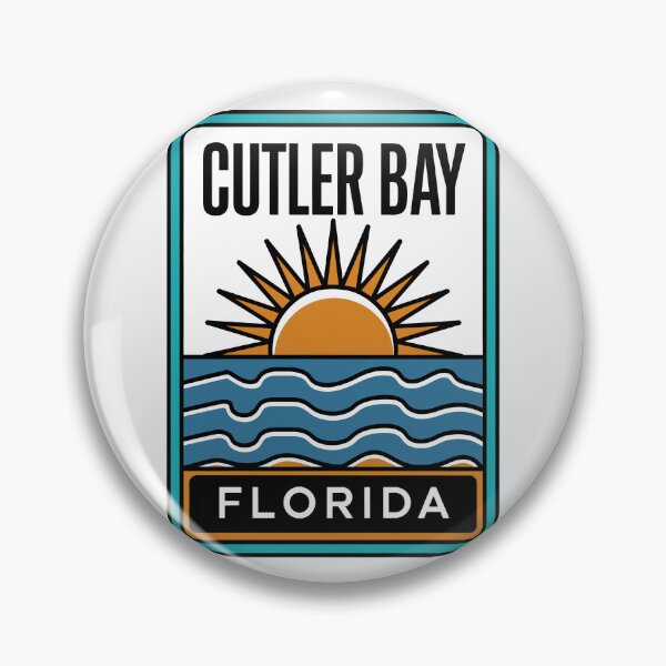 Item preview, Cutler Bay Florida - Beach Sign designed and sold by TheOldMittenIllustrated.