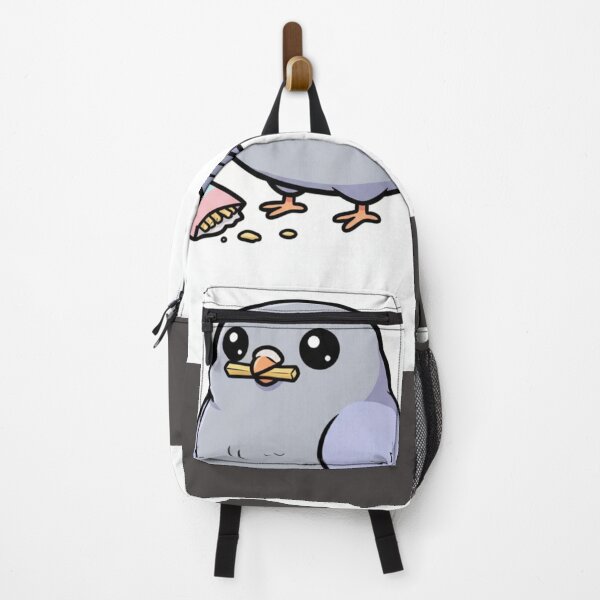 Item preview, Kawaii Pigeon with French Fries, Cute Urban Style designed and sold by Serge-Design.