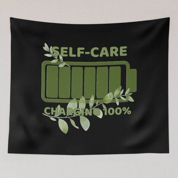 Item preview, Self-Care Charging 100% – Mental Health Battery Recharge Design designed and sold by A-Szczesniak.