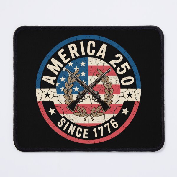 Item preview, America 250 Since 1776 - Vintage Circular Patriotic Badge designed and sold by DarylWelsh2024.