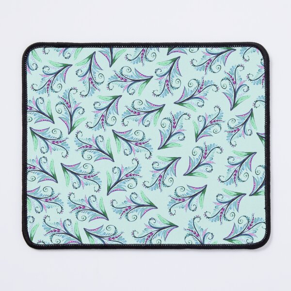 Item preview, Green-lilac floral pattern Ukrainian pattern, Petrykivka style, author's drawing. Ukrainian art. purple berries designed and sold by Sunflower-7.
