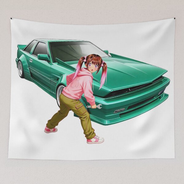 Item preview, JDM Kaido Racer Soarer & Anime Mechanic Girl designed and sold by AKIHABARAMOTORS.