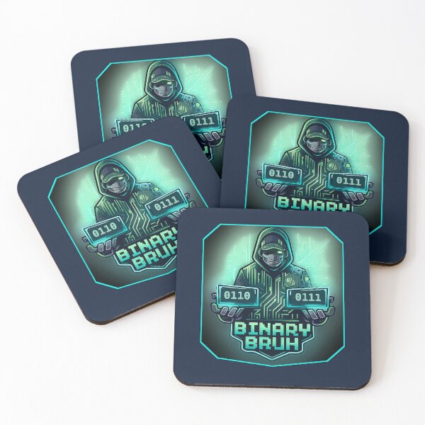 Item preview, Six seven binary Hacker Cyberpunk Coder badge designed and sold by shmupod.