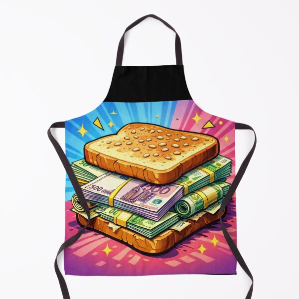 Item preview, Retro Euro Money Sandwich – 90s Pop Art Cash Snack for Finance Lovers designed and sold by digitalbitcraft.