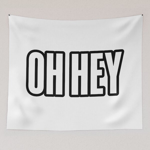 Item preview, Oh Hey, Greeting Outline designed and sold by Memes N Lore .