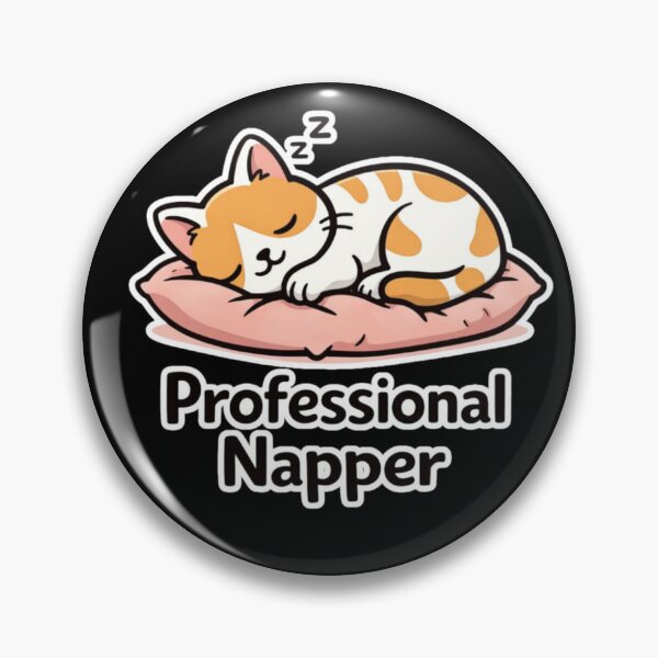 Item preview, Professional Napper – Cute Sleeping Cat Humor Design designed and sold by LucaVibeBrand.