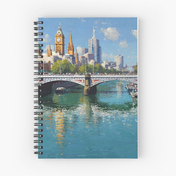 Item preview, Melbourne City Bridge and River Reflections designed and sold by daila70.