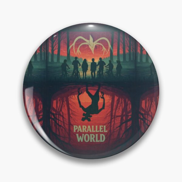 Item preview, PARALLEL WORLD Parallel World Retro Horror Illustration Dark Reflection Sci-Fi Art designed and sold by zuzzelek44.