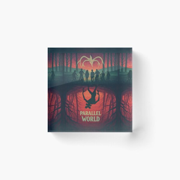 Item preview, PARALLEL WORLD Parallel World Retro Horror Illustration Dark Reflection Sci-Fi Art designed and sold by zuzzelek44.