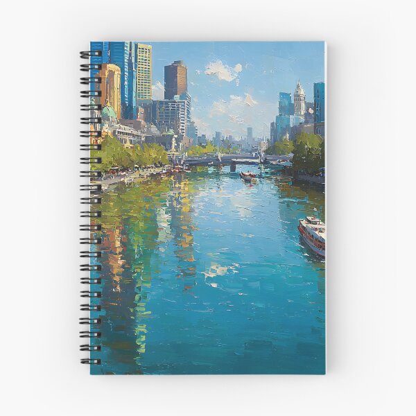 Item preview, Melbourne Skyline with River Boats designed and sold by daila70.