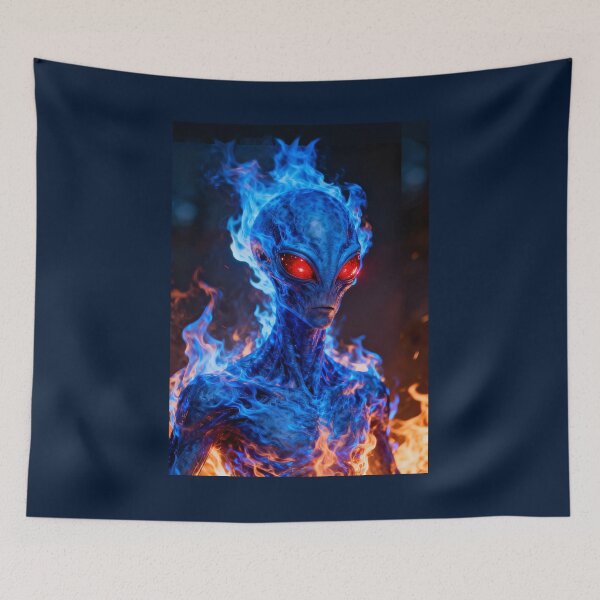 Item preview, Alien comes out of fire designed and sold by TerenceLacey.