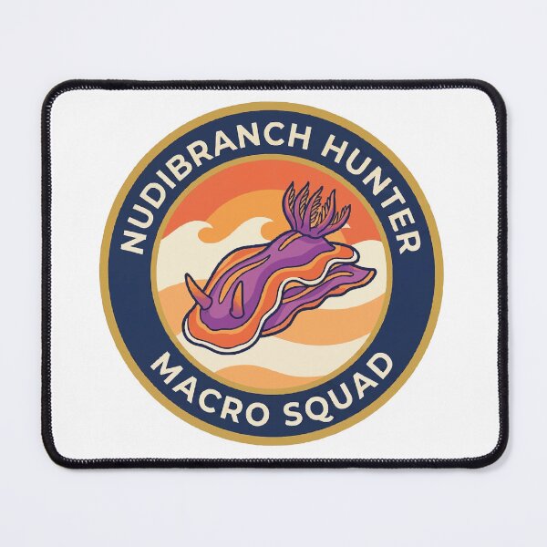 Item preview, Nudibranch Hunter - Macro Photography Scuba Diving Badge designed and sold by Petzzz.