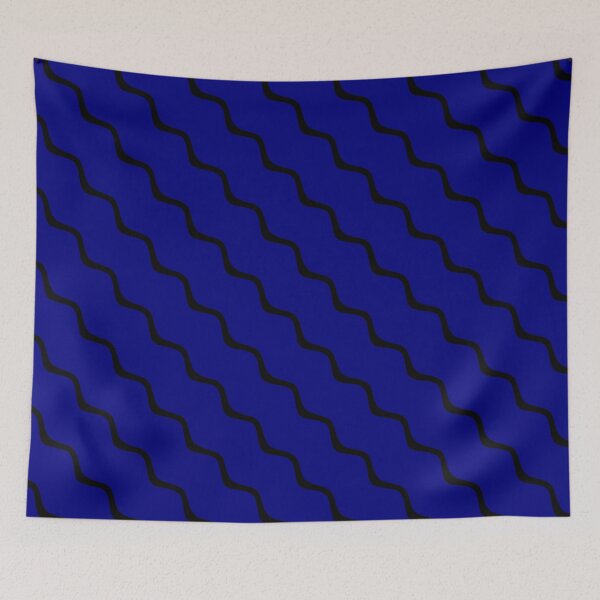 Item preview, Black Blue Distorted Lines designed and sold by RASUNED.