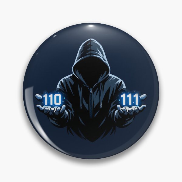 Item preview, Binary Hacker Six Seven Meme – Cyber Hoodie Art designed and sold by shmupod.