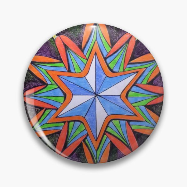 Item preview, 1053 - STAR FLOWER - DAVE EDWARDS - MIXED MEDIA - 2025 designed and sold by BLYTHART.