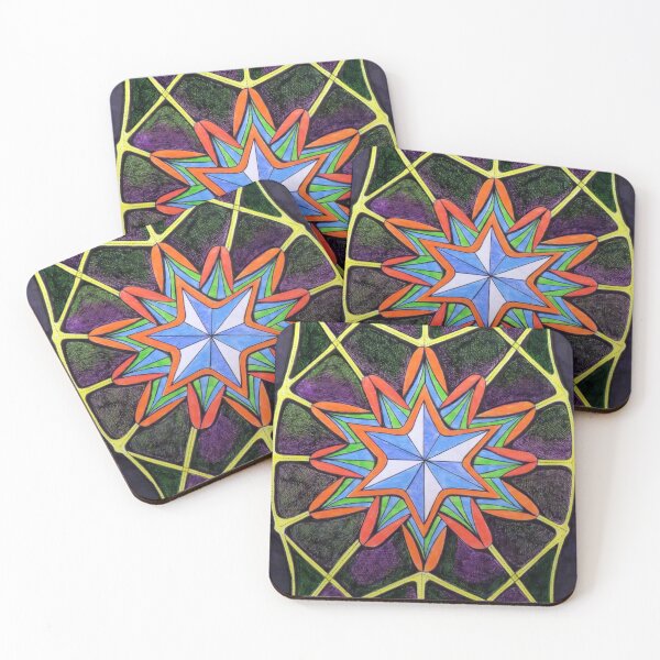 Item preview, 1053 - STAR FLOWER - DAVE EDWARDS - MIXED MEDIA - 2025 designed and sold by BLYTHART.