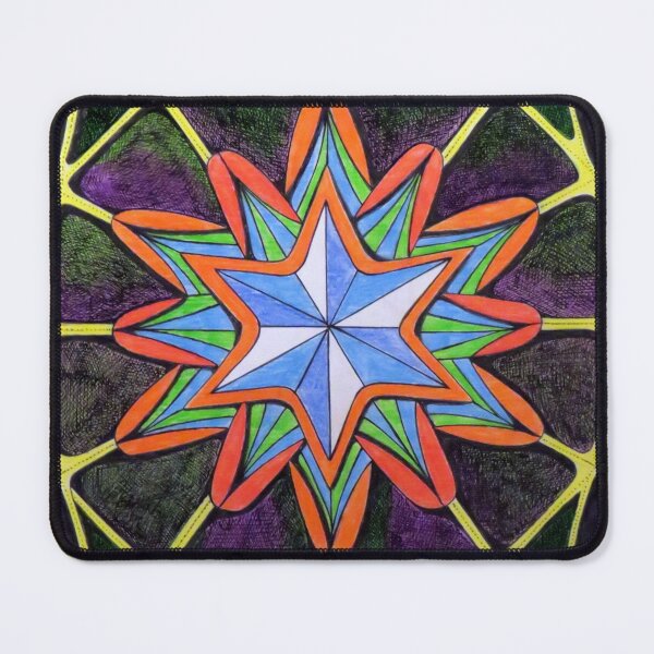 Item preview, 1053 - STAR FLOWER - DAVE EDWARDS - MIXED MEDIA - 2025 designed and sold by BLYTHART.