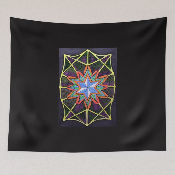 Item preview, 1053 - STAR FLOWER - DAVE EDWARDS - MIXED MEDIA - 2025 designed and sold by BLYTHART.