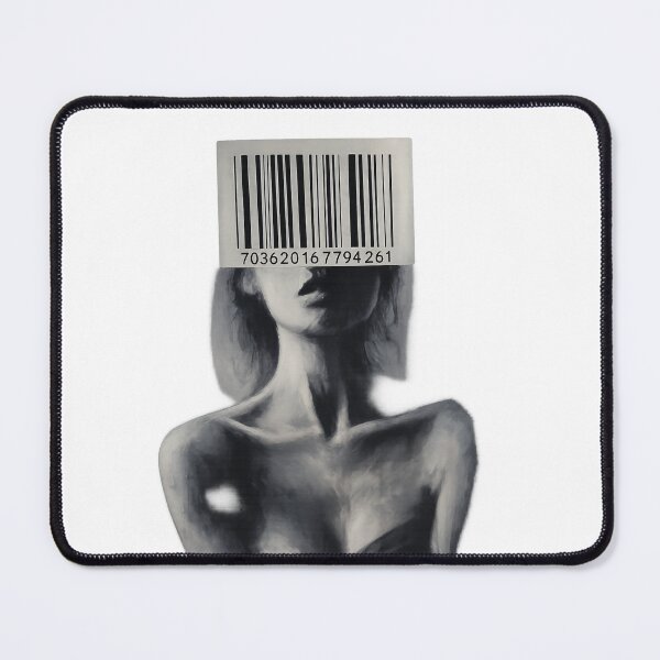 Item preview, Barcode Identity – Surreal Anti-Conformity Concept Art Print designed and sold by Trend Pixel Co..